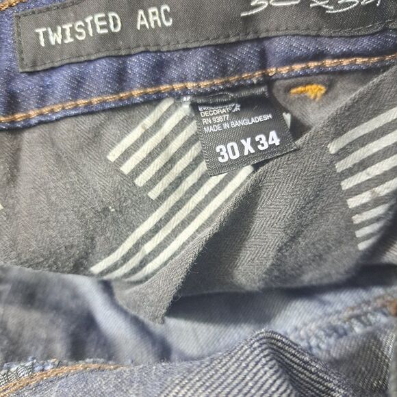 William Rast Men's Dirty Blue Button Flay Arc Denim Jeans Sz 30x34 - Picture 8 of 9